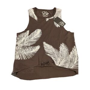 CHASOR | black and white feather tank